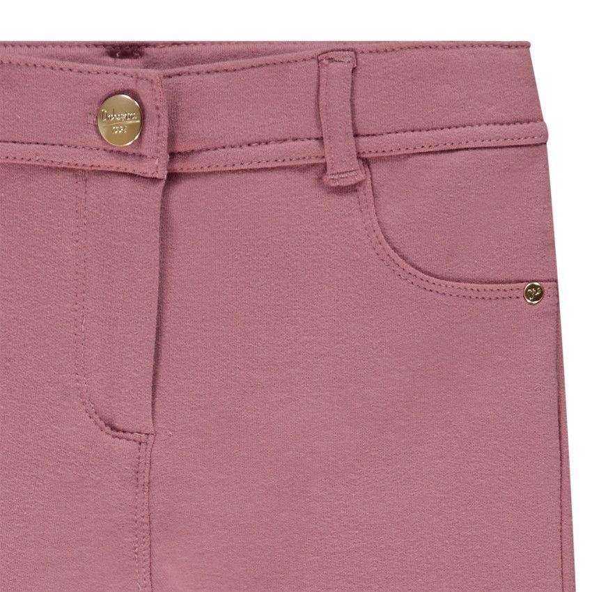 Pantalon en molleton uni pour fille - Fuchsia