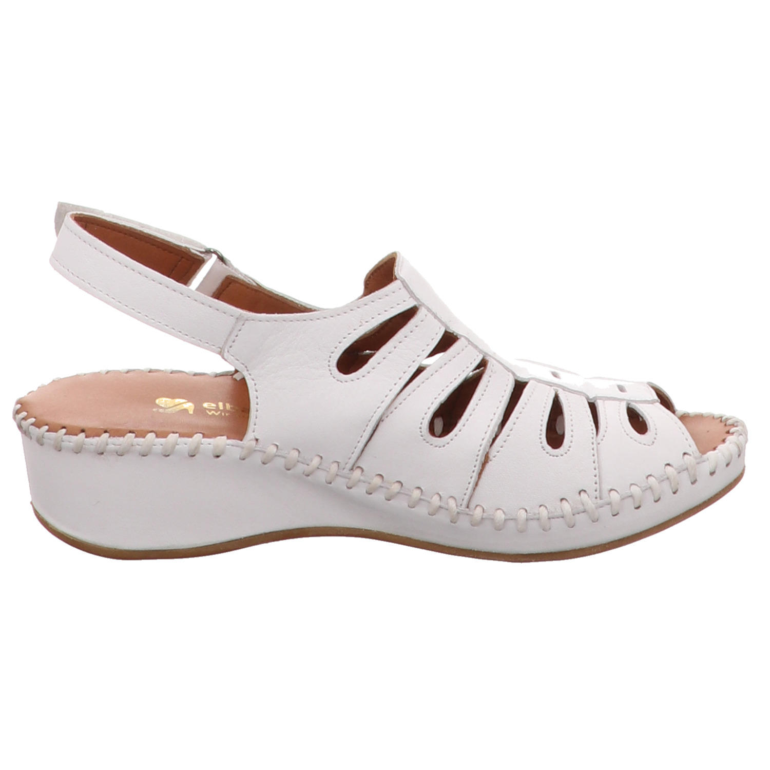 elbandi Sandalette weiß weiss/weiss kombi