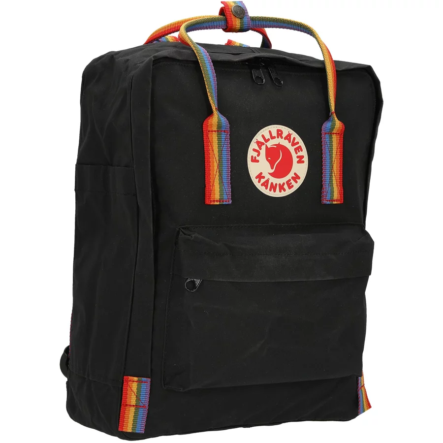Fjällräven Kånken Rainbow - Rucksack 38 cm black-rainbow pattern