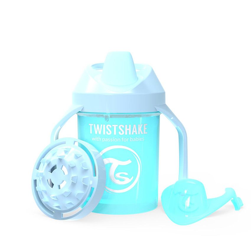 Tasse d'apprentissage 230 ml 4+ mois - Bleu Pastel - Ecru