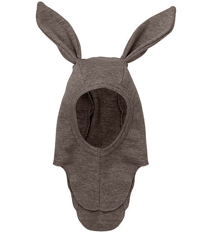 Huttelihut Elefanthue - Uld - 1-lags - Brown Melange m. ?rer