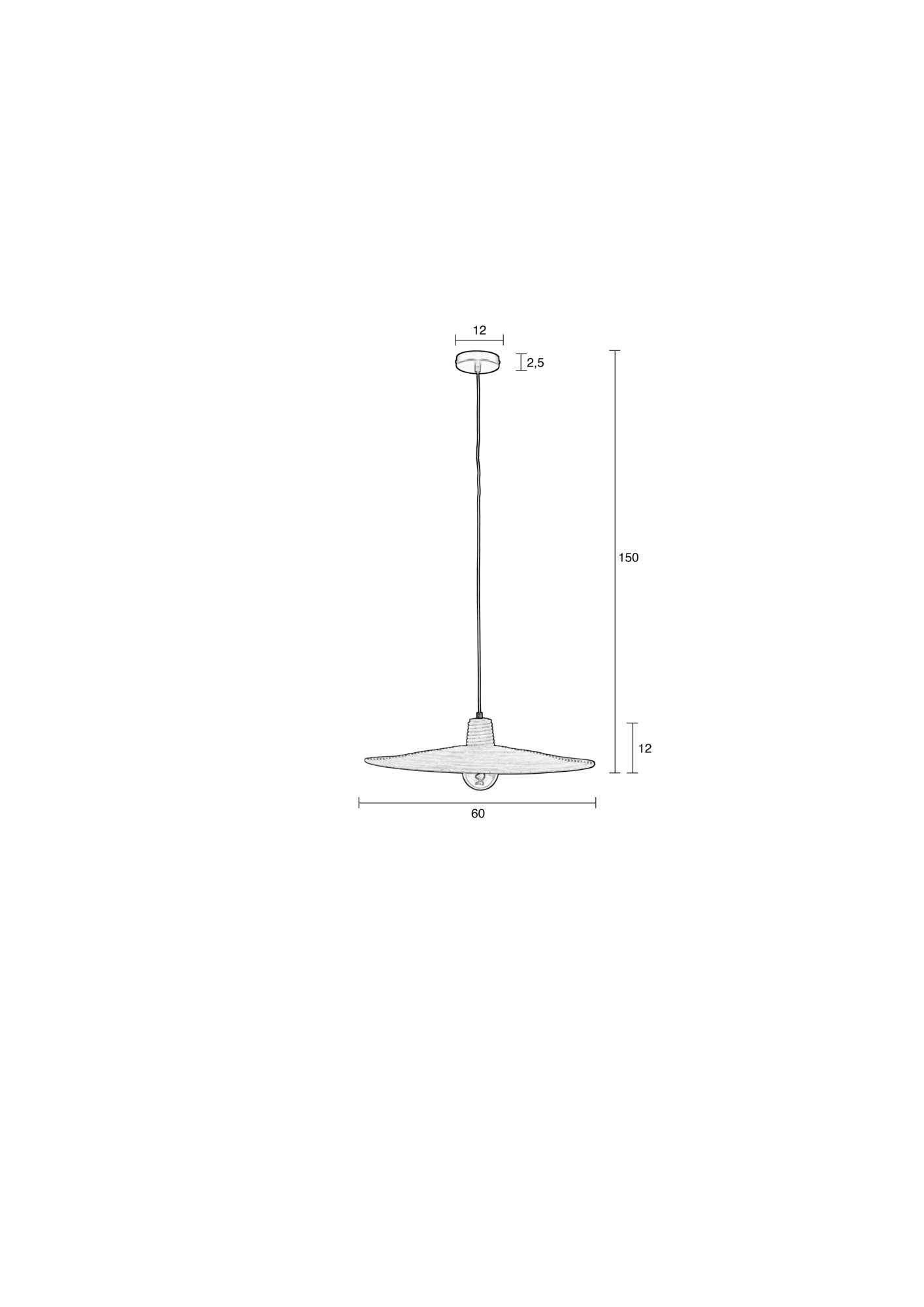 PENDANT LAMP BALANCE L NATURE