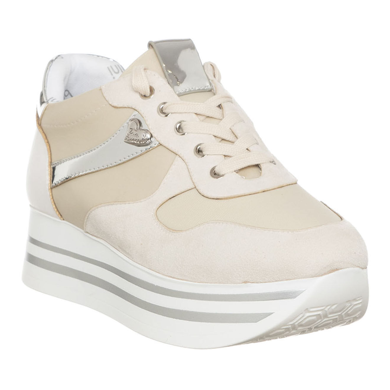 Tua By Braccialini Sneakers en Cuir Bad blanc/écru