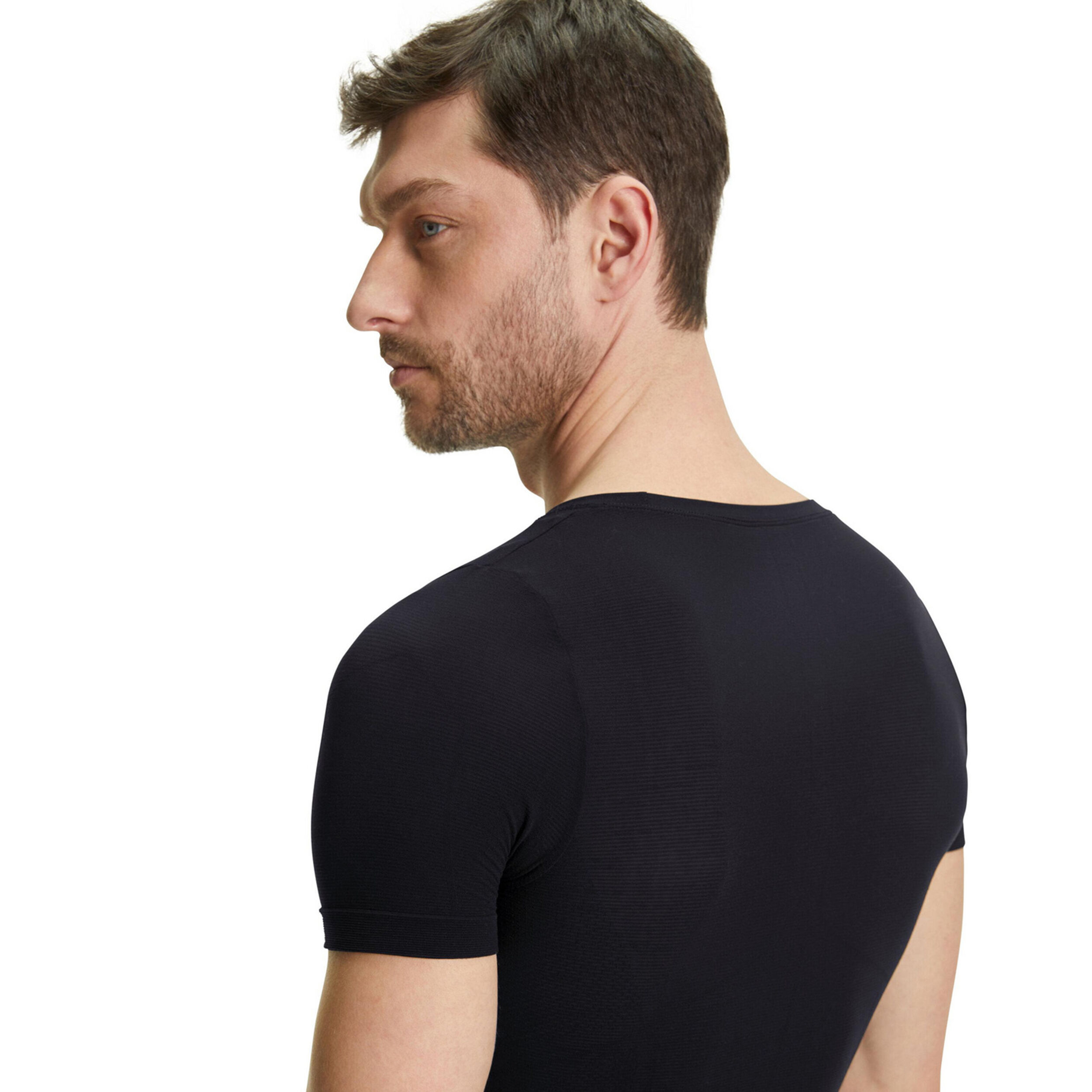 Falke Regular Shortsleeve Maillot De Course Hommes - Noir