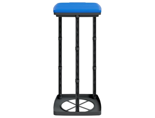 VIDAXL - Porte-sacs poubelles 2 pcs noir et bleu 60 l pp