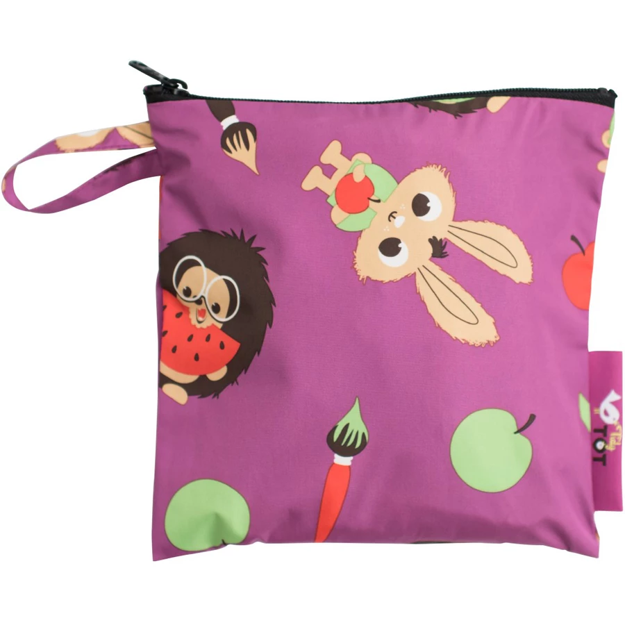 TidyTot Lätzchen Tidy Tot Overall Lätzchen Hase&Igel lila