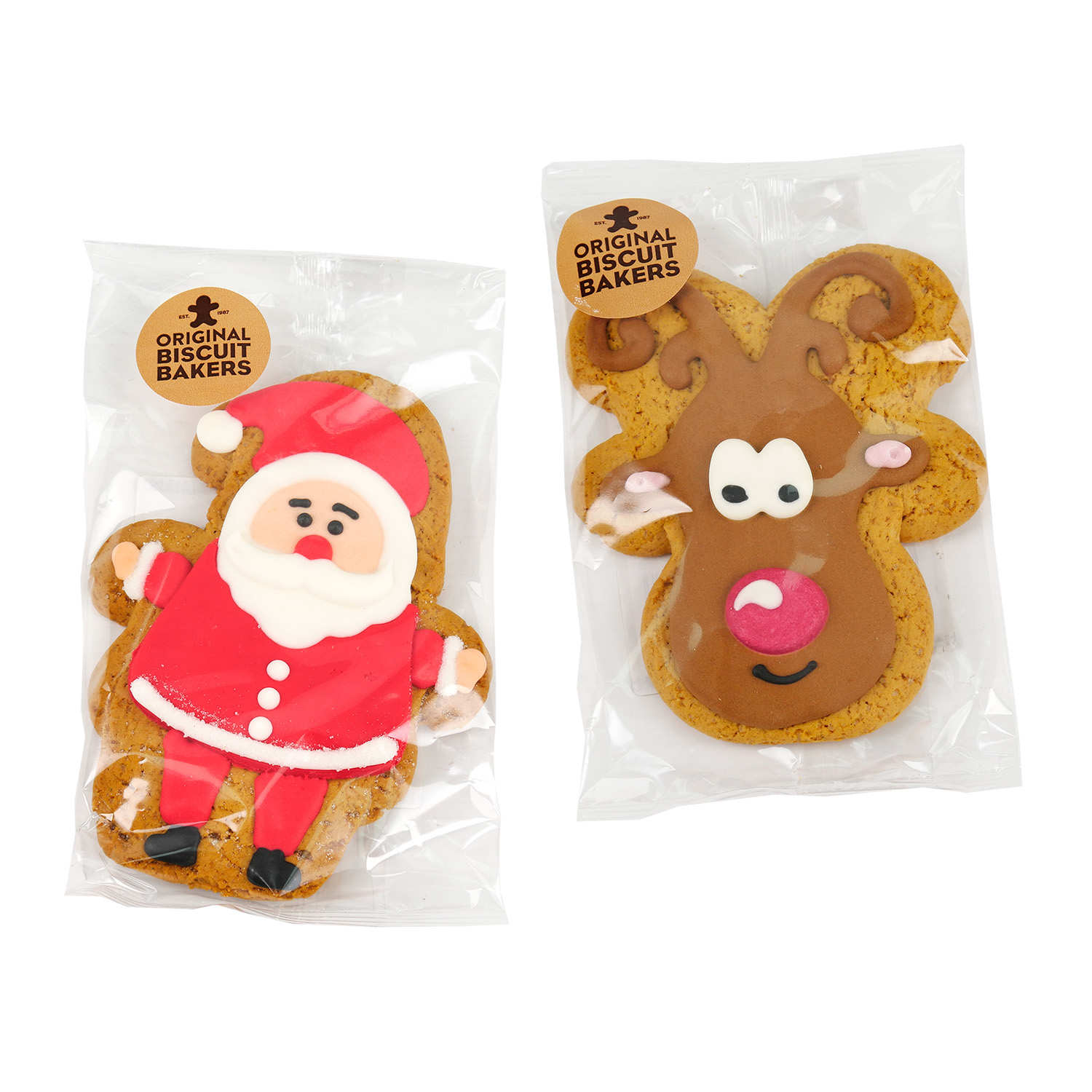 Père Noël et Renne en pain d'épices