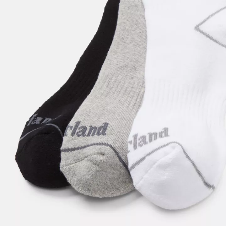 Lot de 3 paires de chaussettes 3/4 Bowden en noir/blanc/gris
