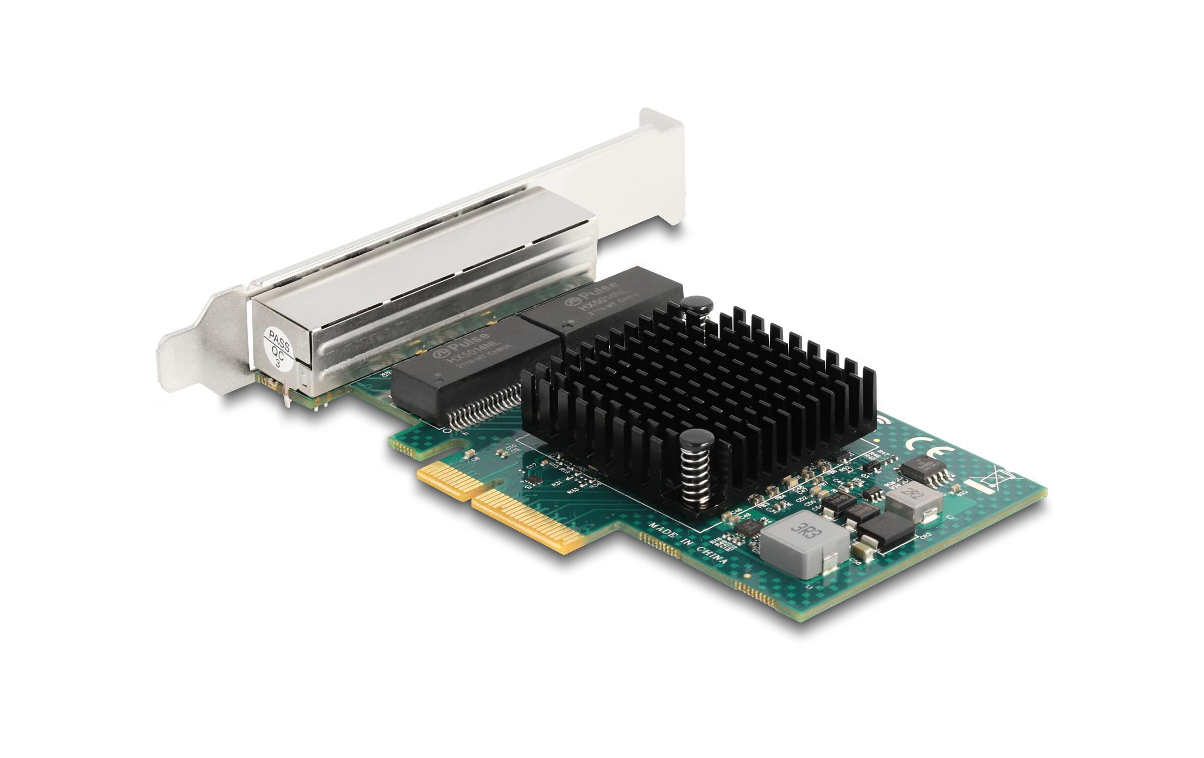 Netzwerkkarte 4x RJ45 Gigabit, PCI-Express x4Delock PCI Express x4 Karte zu 4 x RJ45 Gigabit LAN BCM