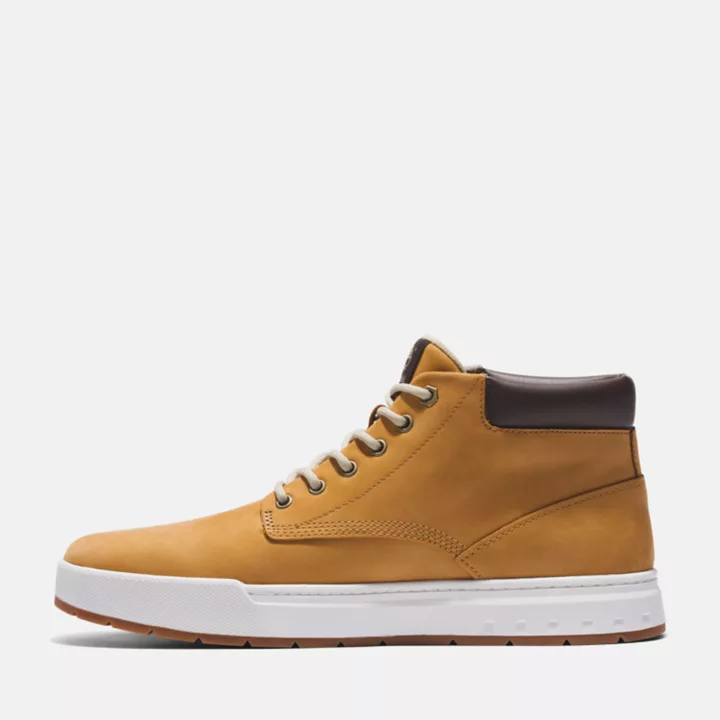 Bota Chukka de couro Maple Grove para homem, na cor amarela.