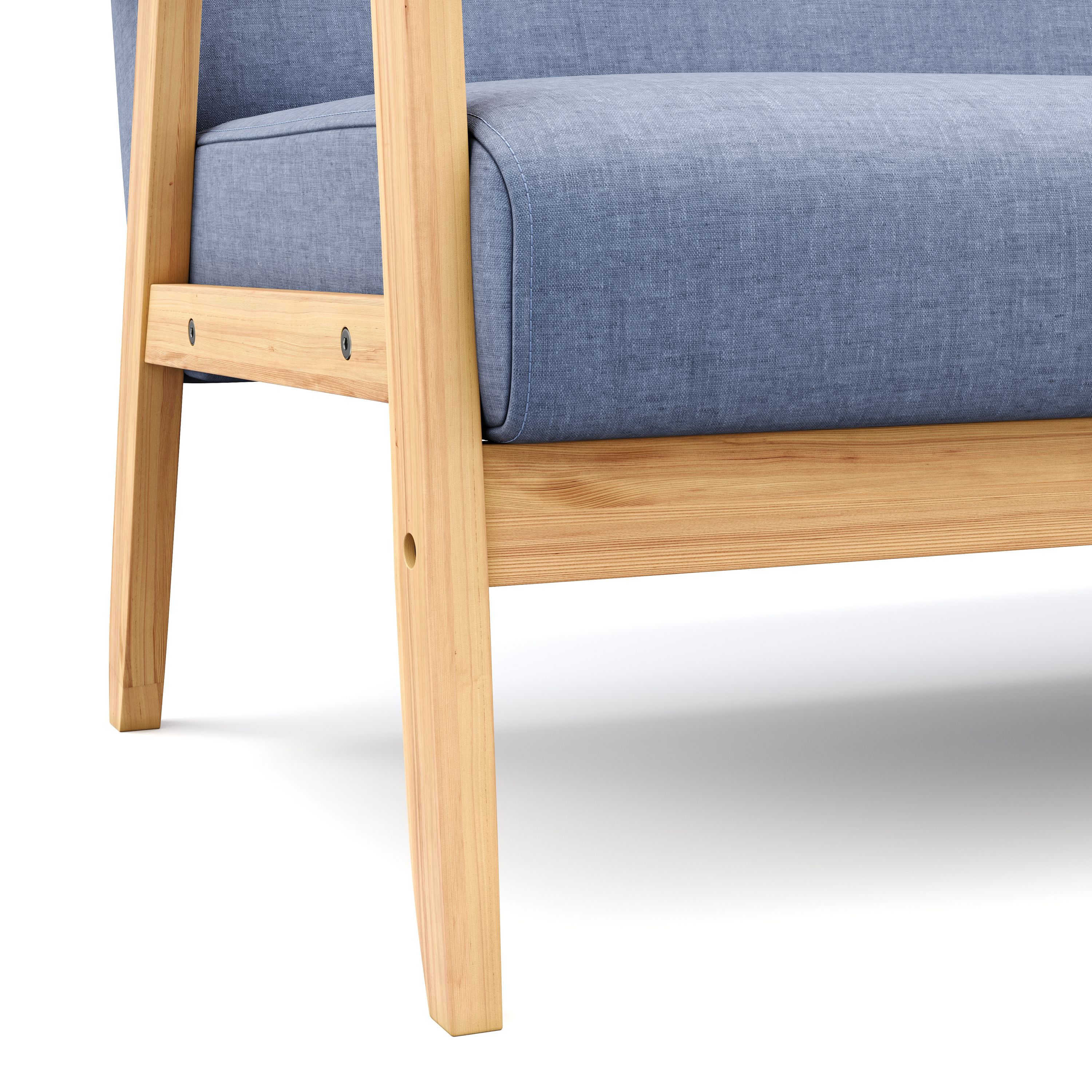 Sofa EDDY 3-Sitzer blau