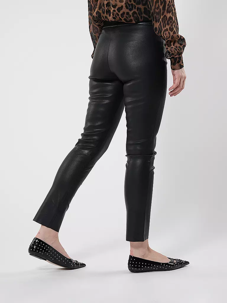 RIANI Lederhose schwarz