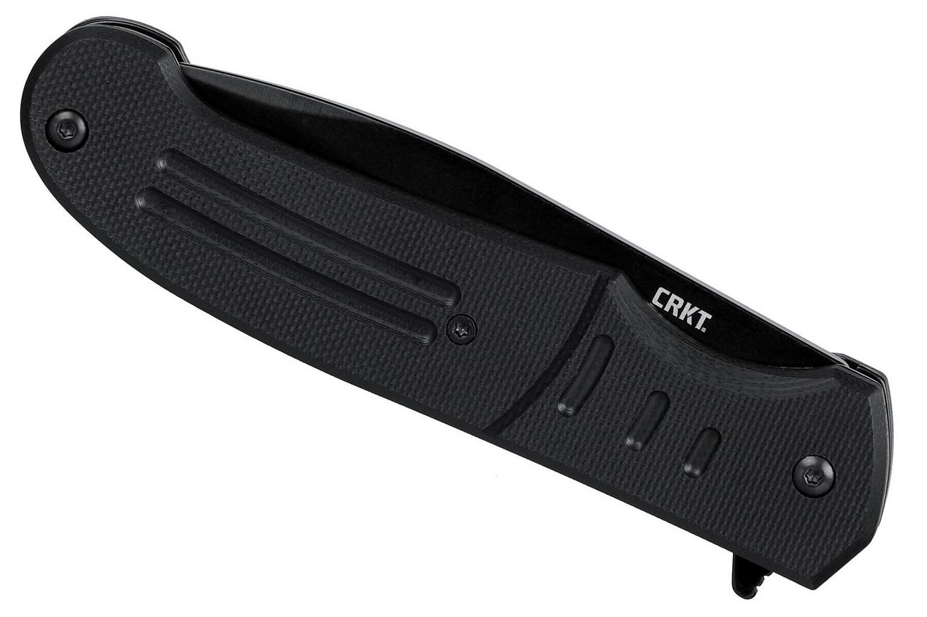 CRKT Ignitor Assisted Black Serrated zakmes, Ken Steigerwalt design