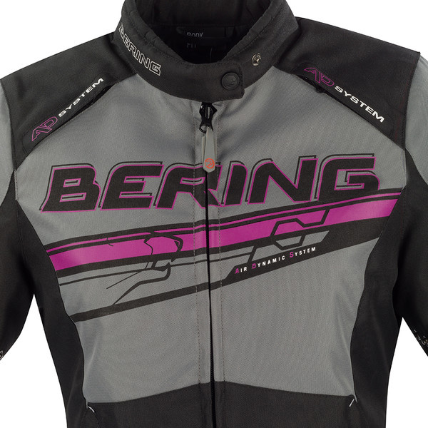 Bering - Blouson femme Lady Bario Noir / Gris / Fuchsia