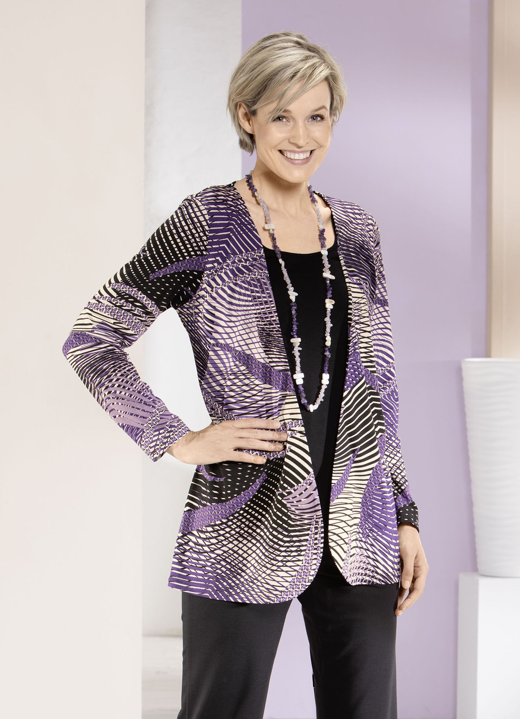 Shirt in Jacken-Optik
