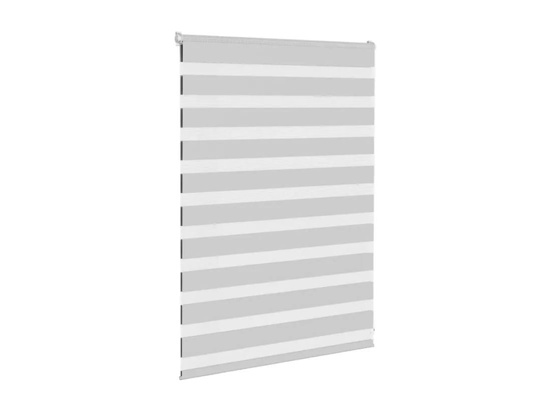 Store zèbre gris clair largeur du tissu 110,9 cm polyester