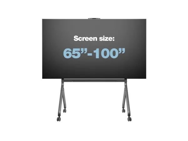 Multibrackets M Collaboration - Vogn med hjul - for videokonferencesystem - mørk antracitgrå - skærmstørrelse: 65