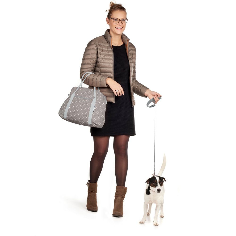 Sac Bowling Pois Gris Clair