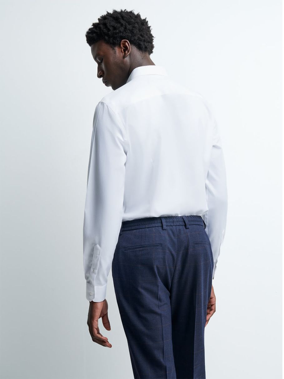 Chemise extra-slim sans repassage unie