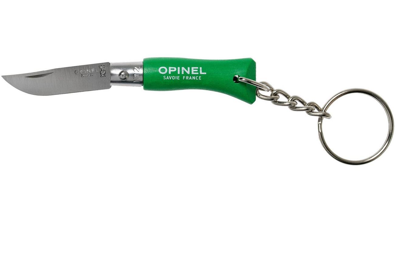 Opinel zakmes No. 02RV Keyring zakmes, Green