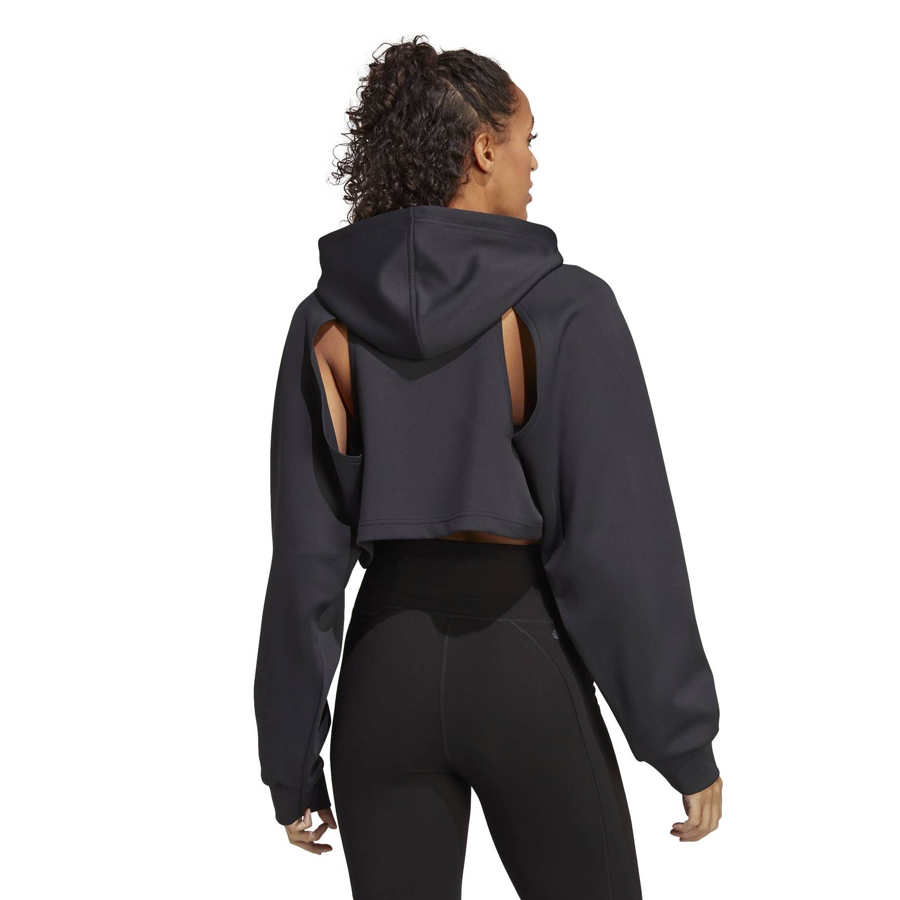 adidas Performance| Damen Trainingssweatshirt HIIT AEROREADY CROP TRAINING HOODIE