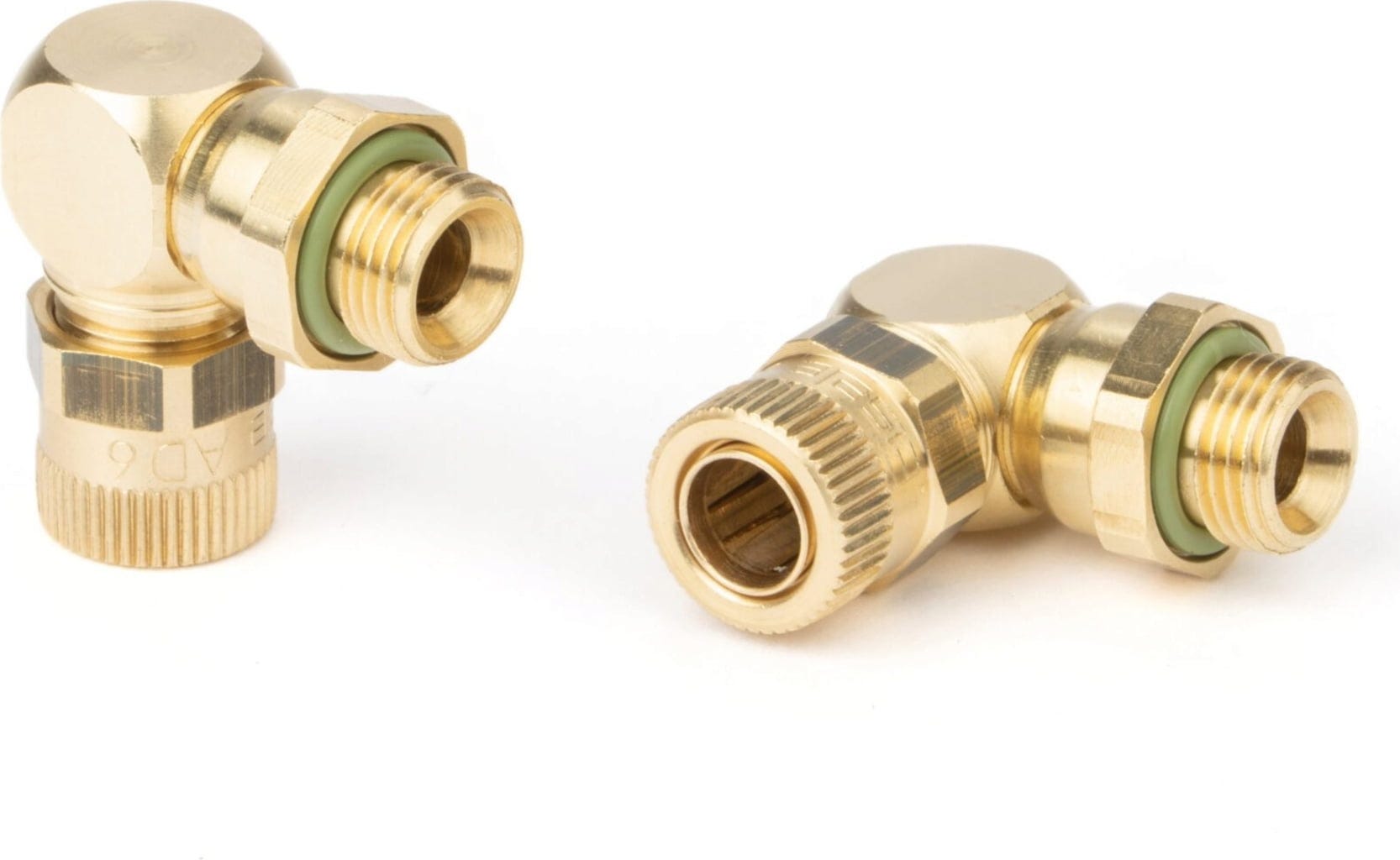 Slice Engineering  Eisele Elbow Fitting 2er Set, 6 mm    Hochwertige Schraubanschlüsse für geschlossene Kühlmittelanwendungen