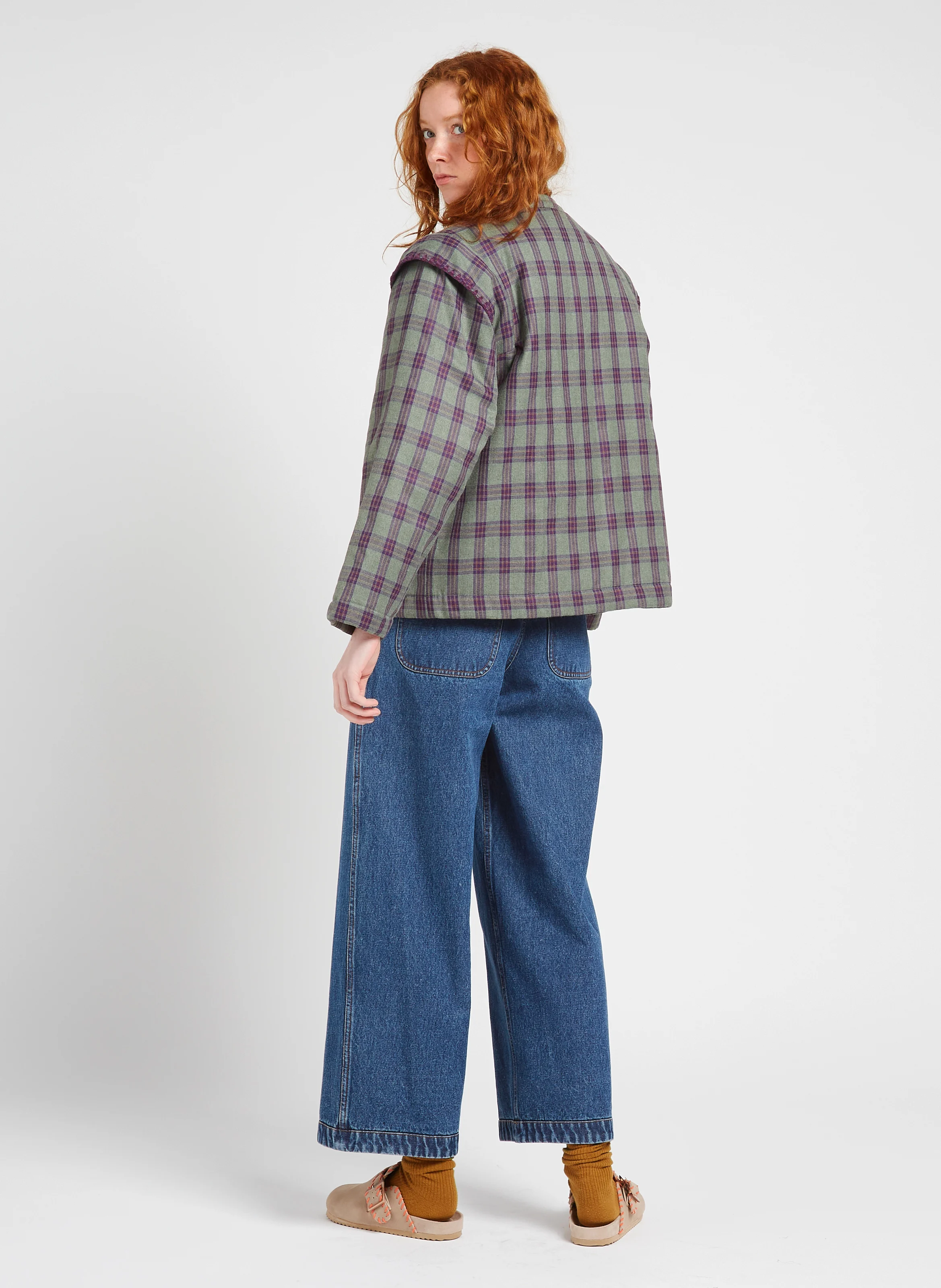 DOILLON - Jean large en coton | Bleu