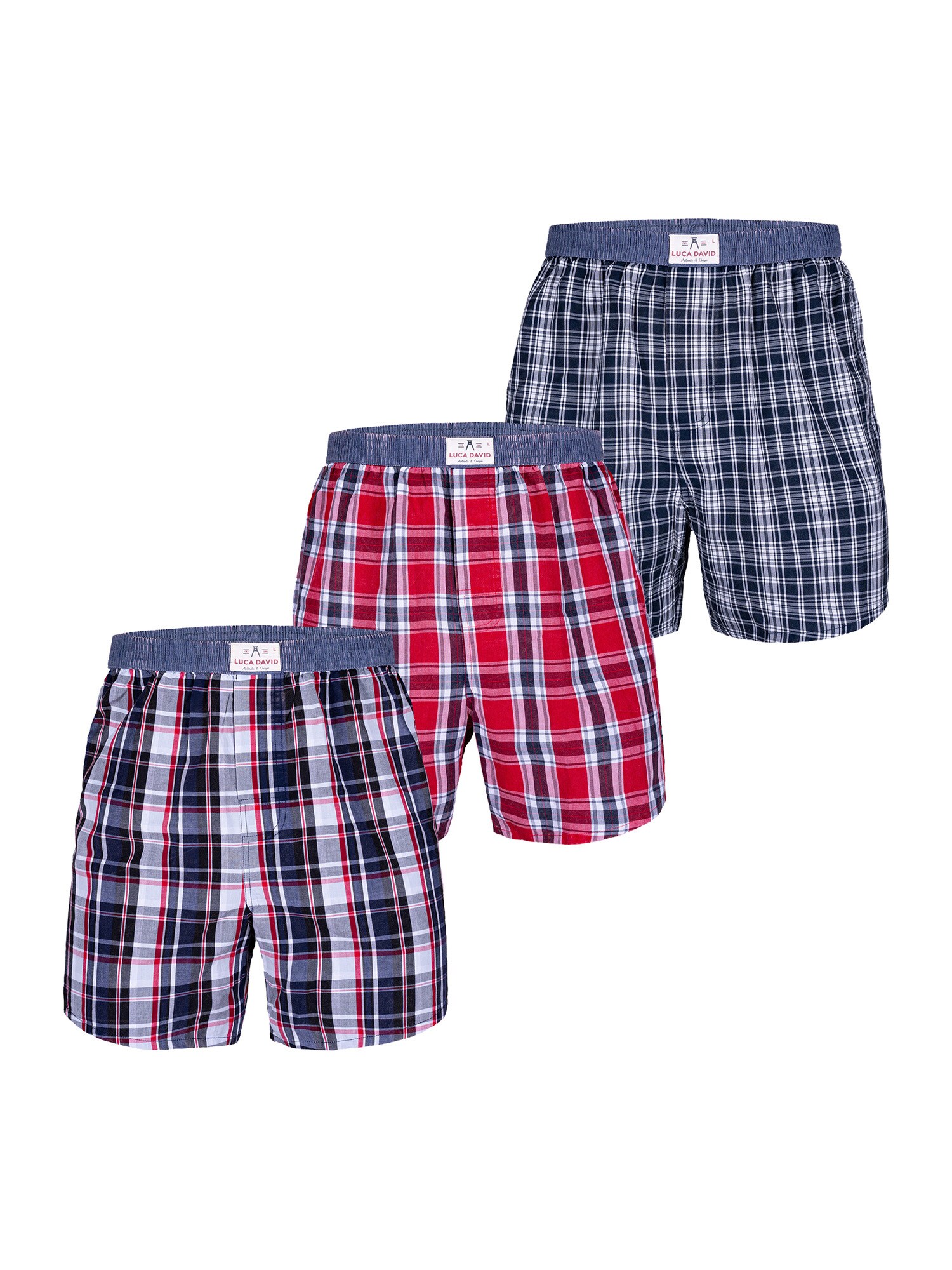 Luca David Herren Boxer Olden Glory 3er Pack