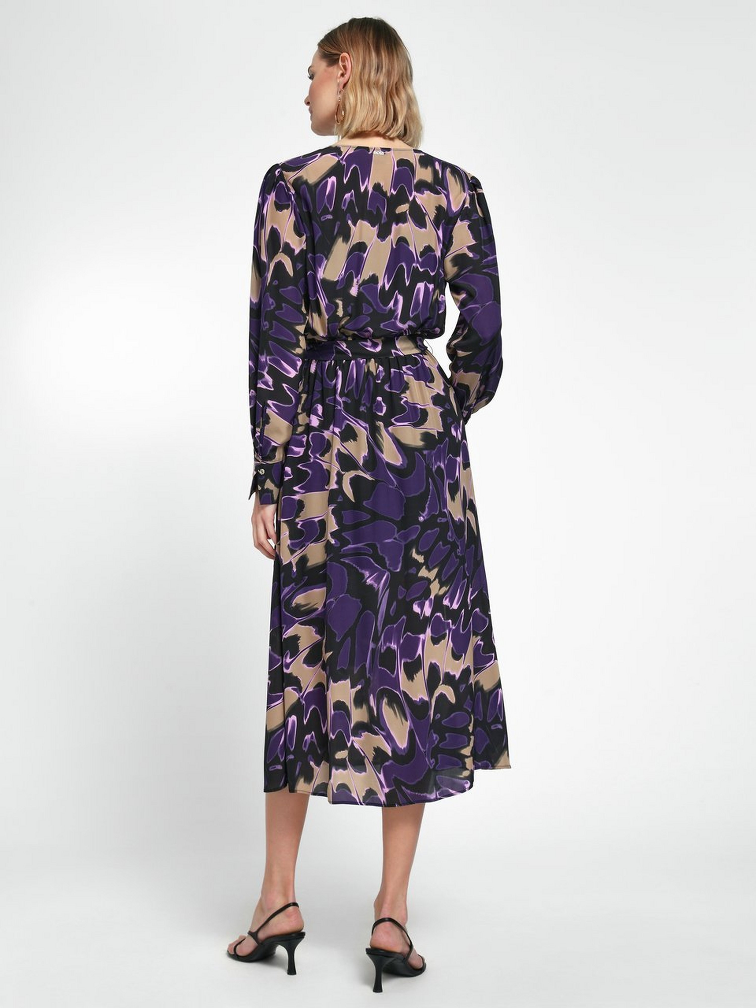 Kleid in Wickel-Optik