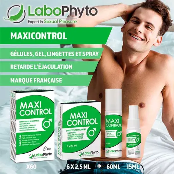 Labophyto MAXI CONTROL - tratamento para retardar a ejaculação - 60 cápsulas