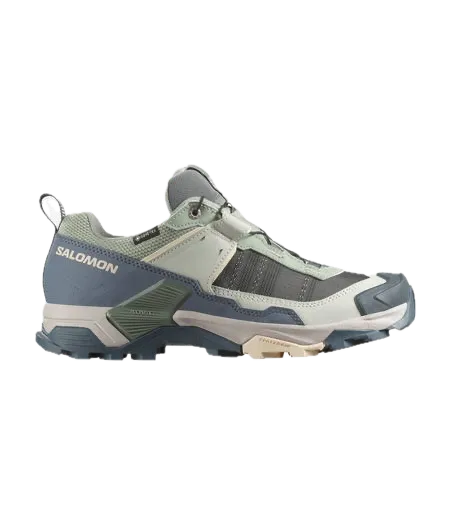 Salomon Women's X Ultra 5 GORE-TEX Seagrass/turbulence/tender Peach