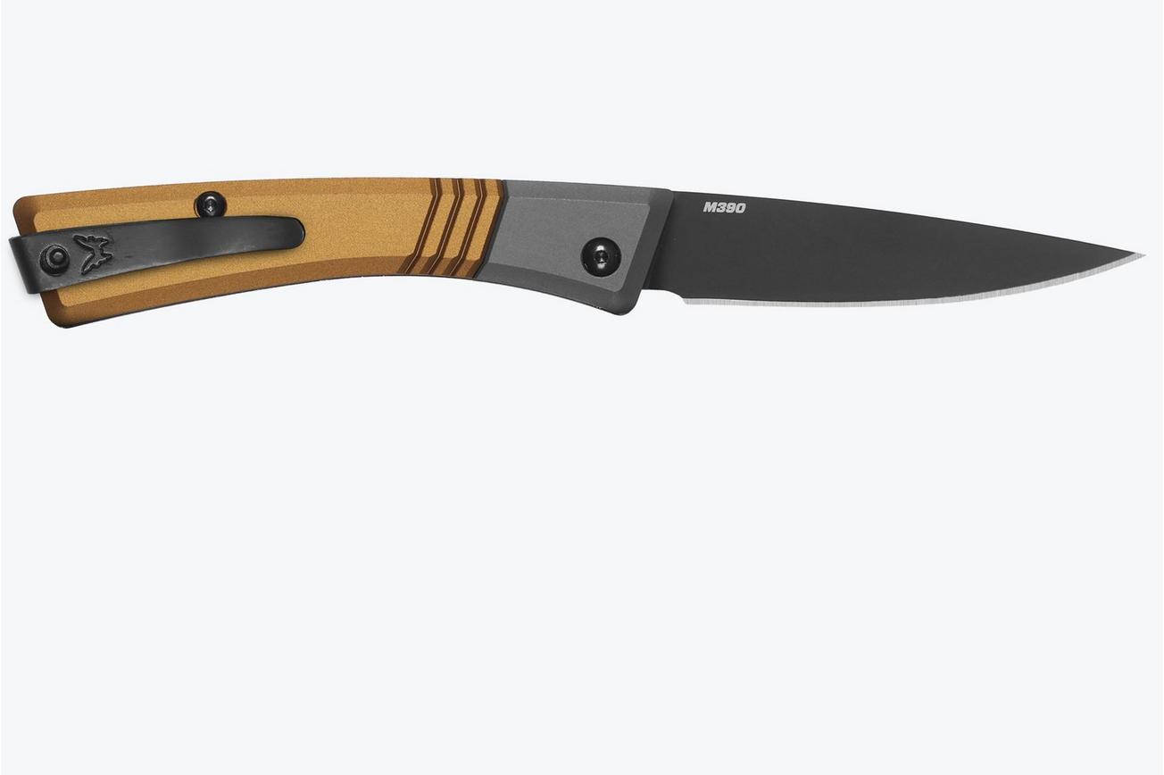 Benchmade Successor 315BK-01, Black Cerakote M390, Burnt Brass, Ash Gray, Aluminium, zakmes