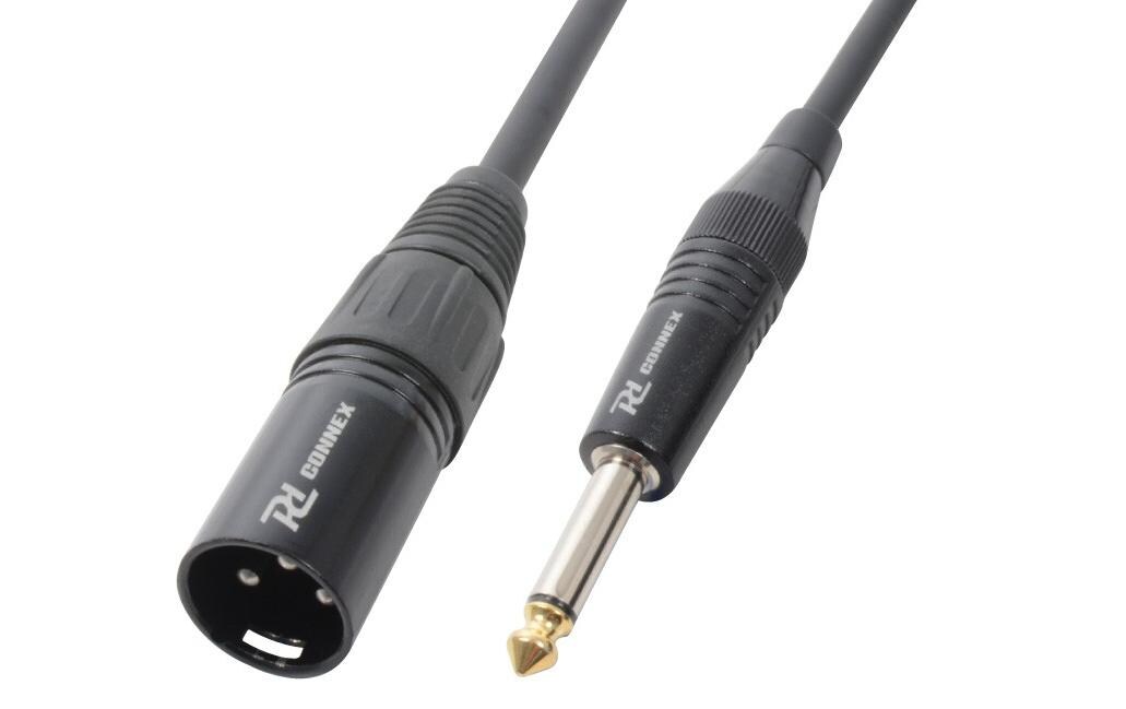 CX38-3 XLR 3 Pole, male - Klinke 6.3 mm, male 3 mCX38-3 XLR 3 Pole, female – Klinke 6.3mm