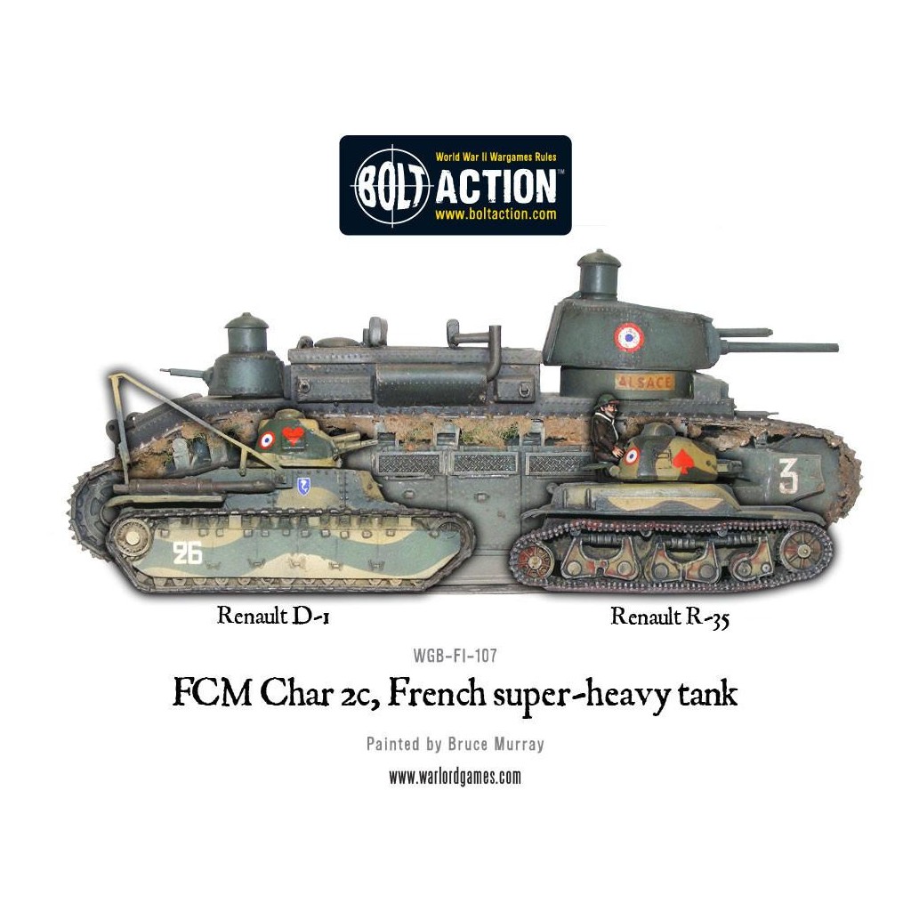 Bolt Action - French - FCM Char 2c super-heavy tank