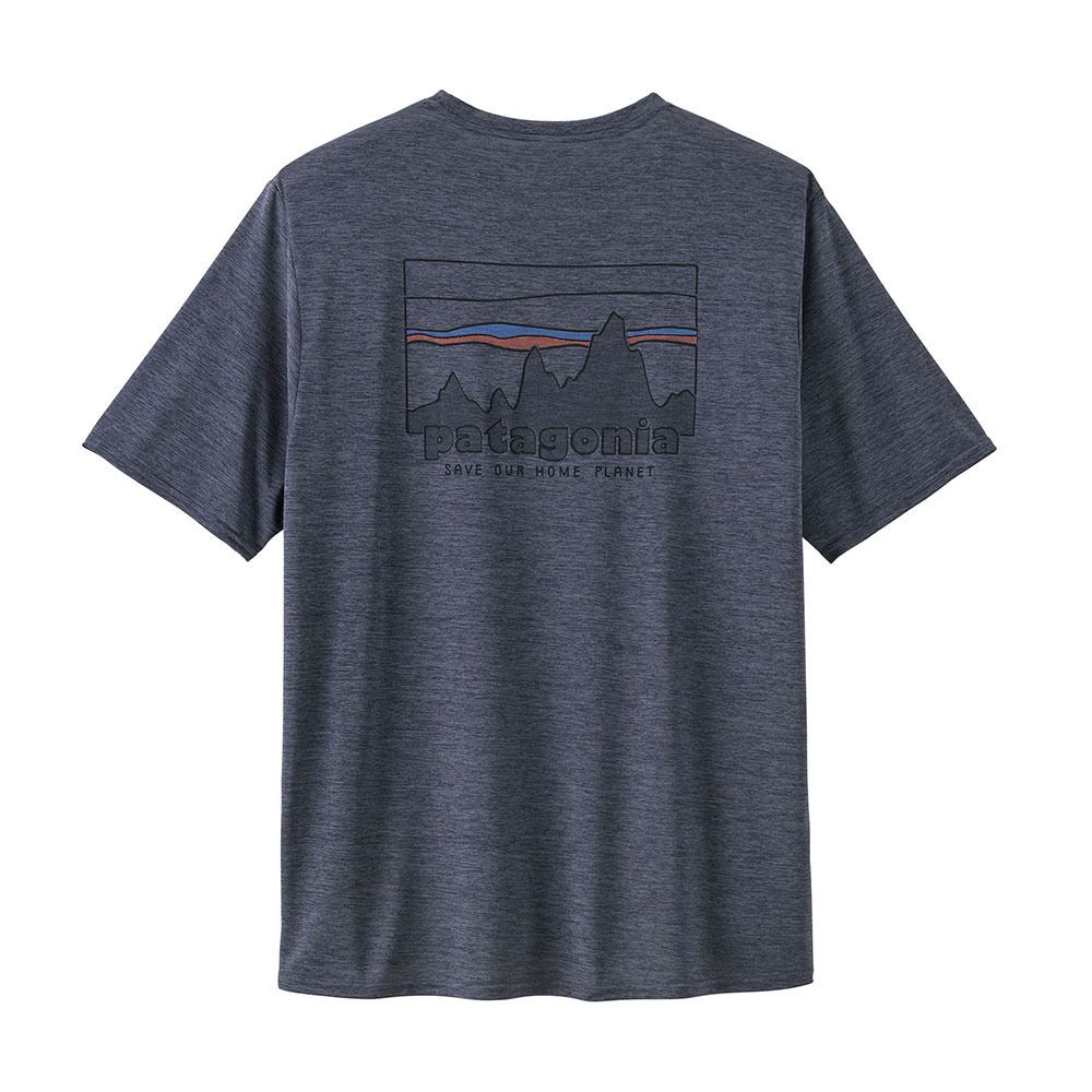 Patagonia CAPILENE COOL DAILY GRAPHIC - Maillot Homme '73 skyline: smolder blue x-dye