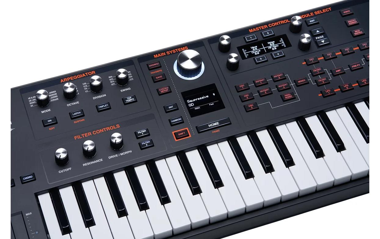 HYDRASYNTH Explorer<br>Halbgewichtetes Keyboard
