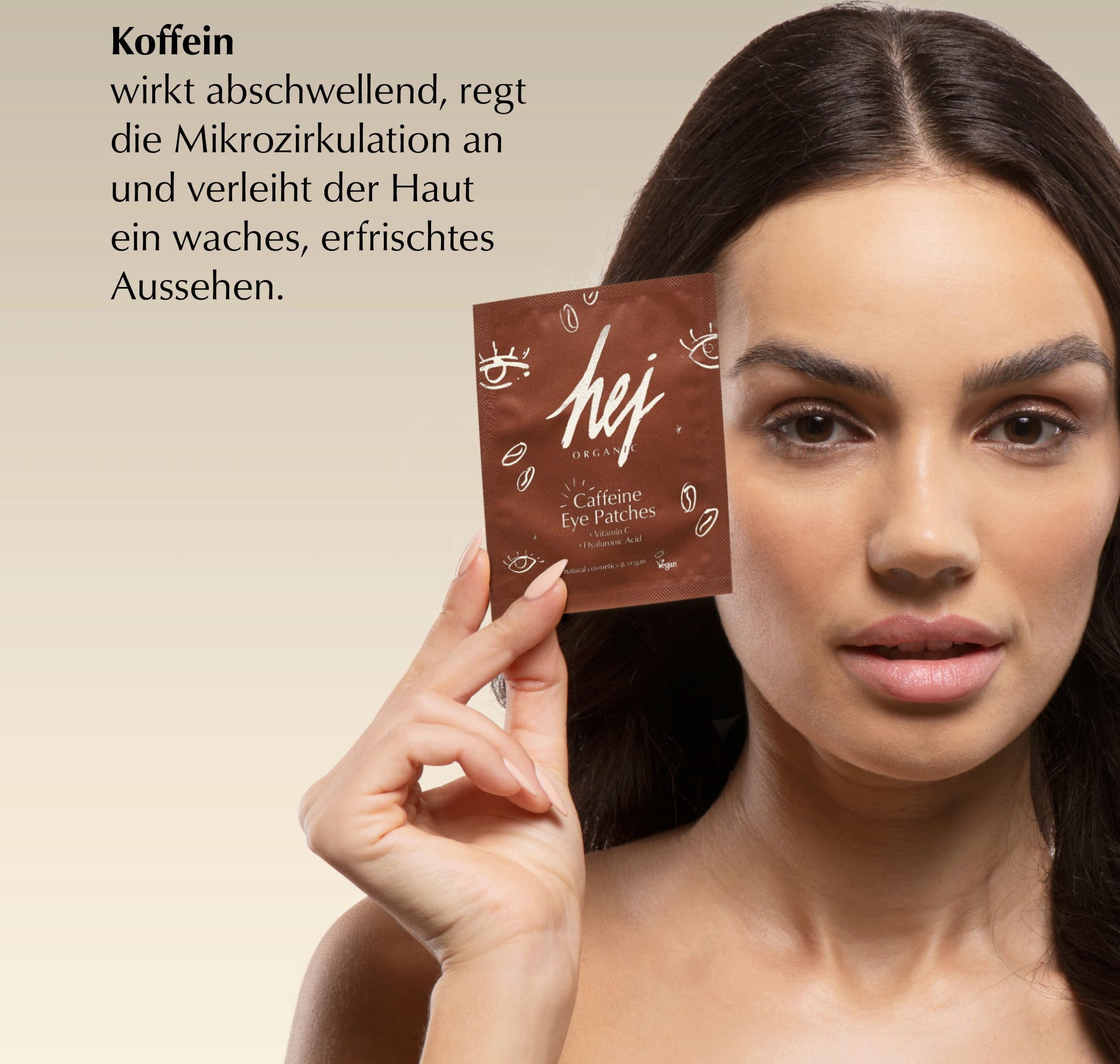 HEJ ORGANIC  Caffeine Eye Patches, 1 Paar