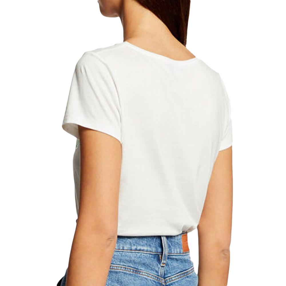 Morgan T-shirt Blanc Femme Morgan Serigraphie