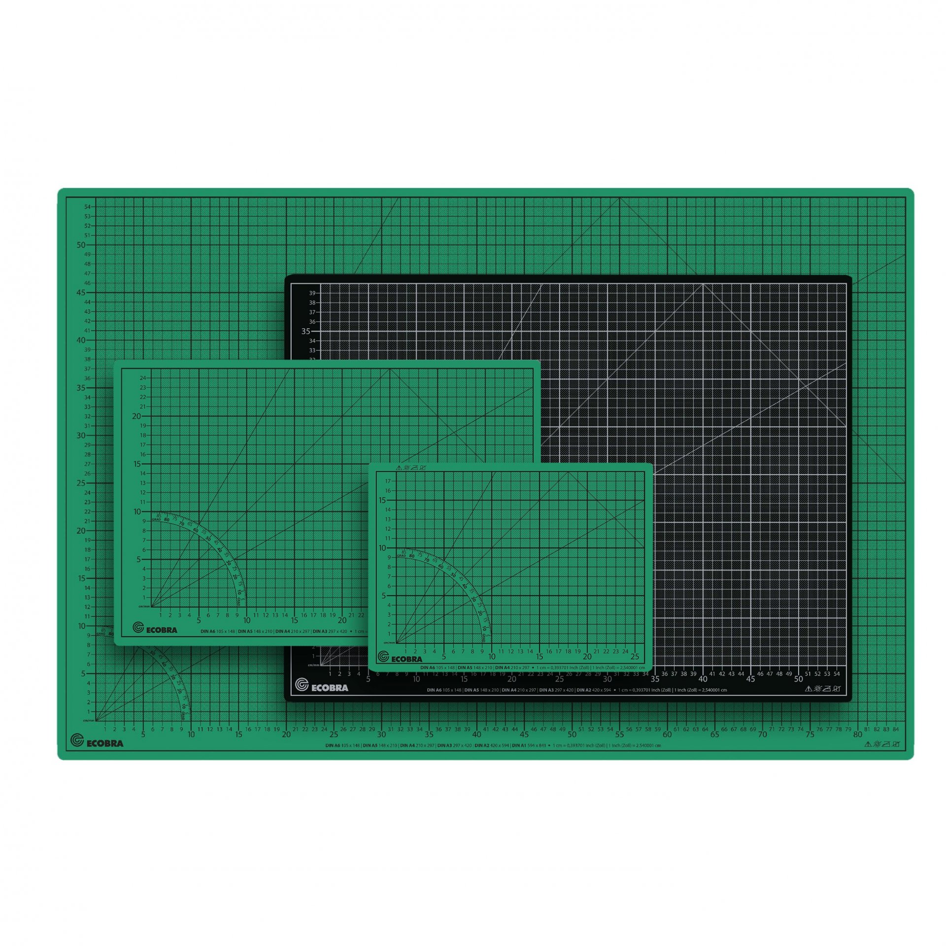 Ecobra Schneidematte Top-Qualität, grün/schwarz