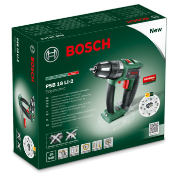 Bosch 18V klopboormachine PSB18 Ergonomic (zonder accu)