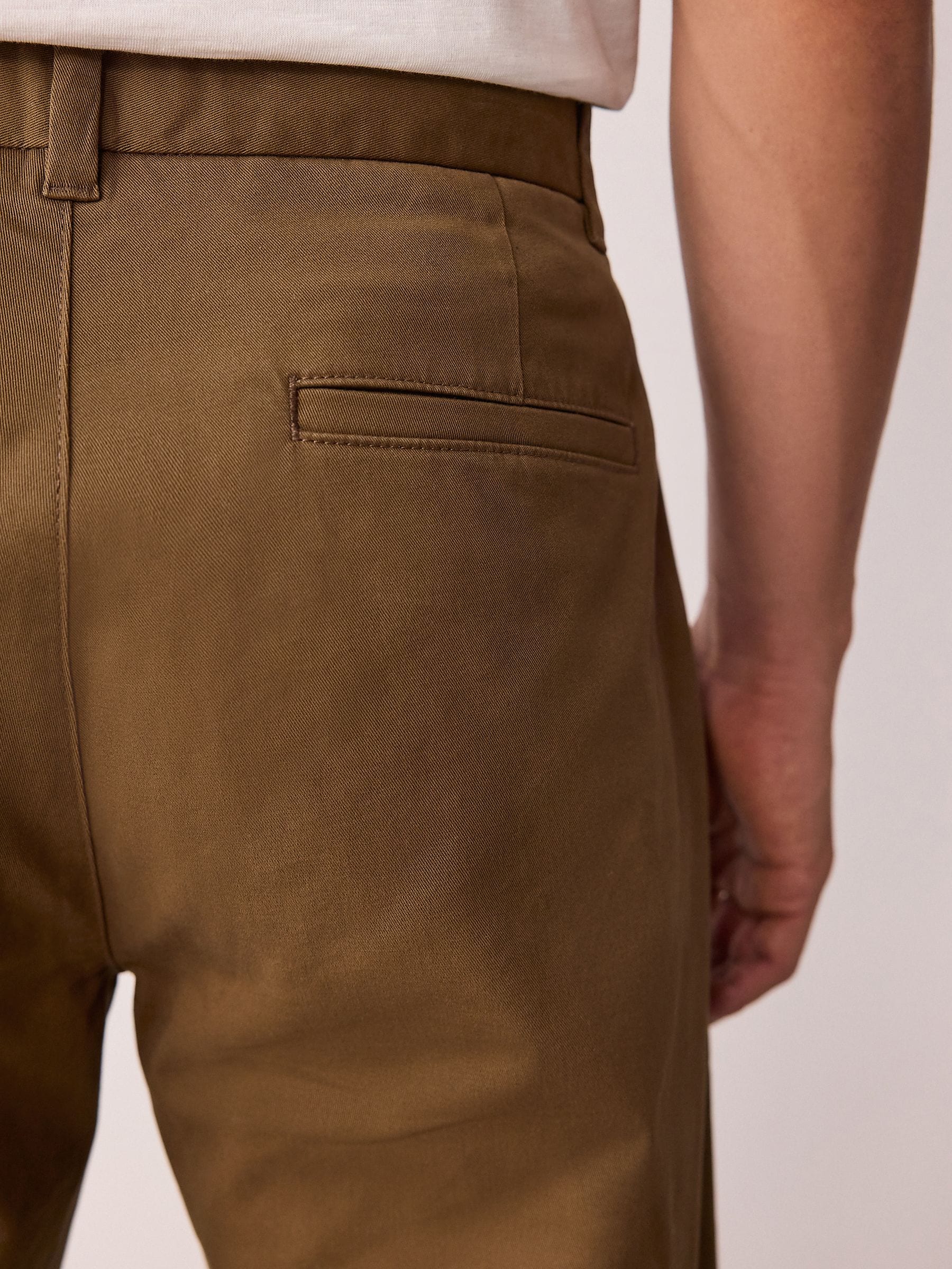 Lichtbruin - Straight fit - Stretchy chino