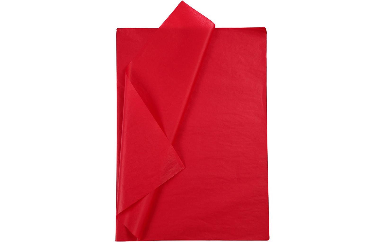 Seidenpapier 50 x 70 cm, 25 Blatt, RotSeidenpapier 25 Blatt
