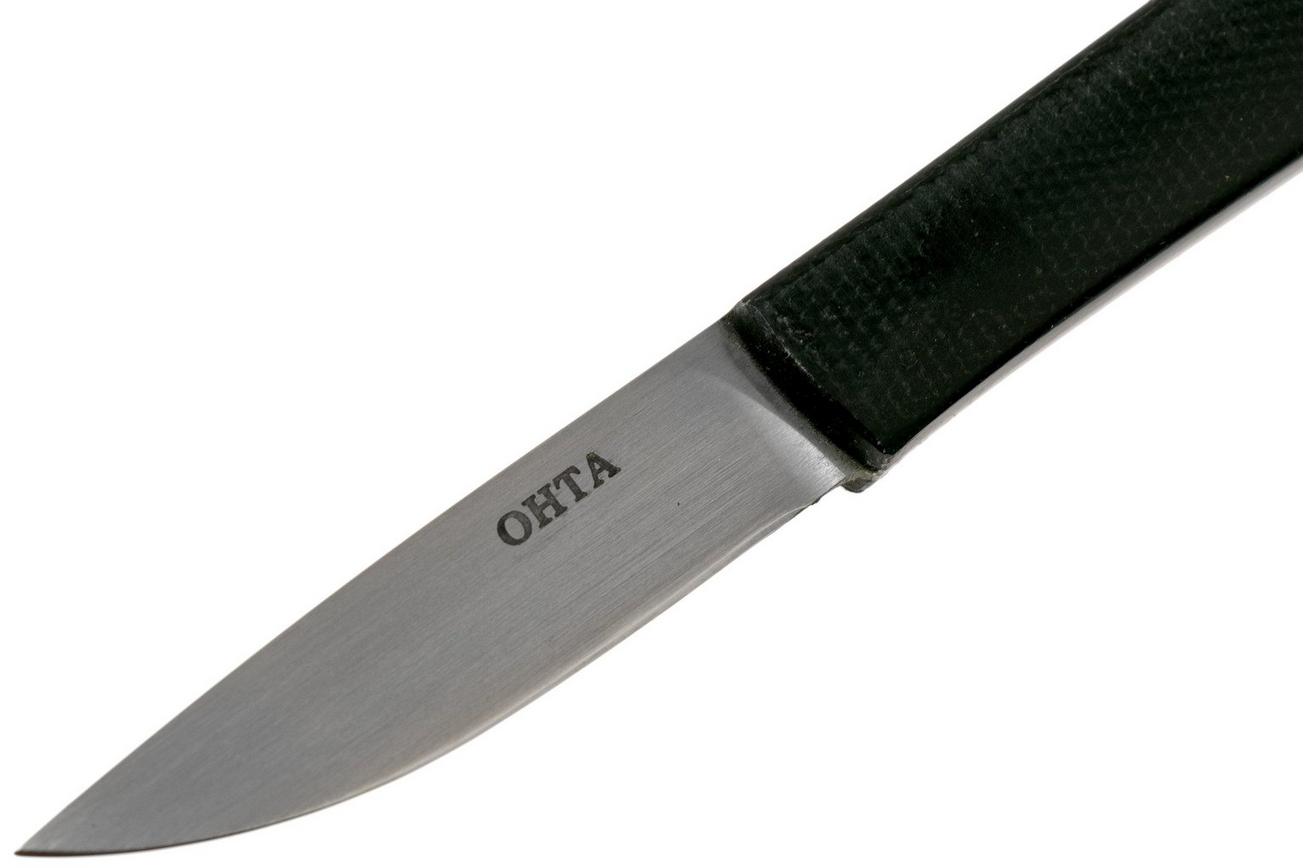 Ohta OFB SS 50 Black Canvas Micarta vaststaand mes