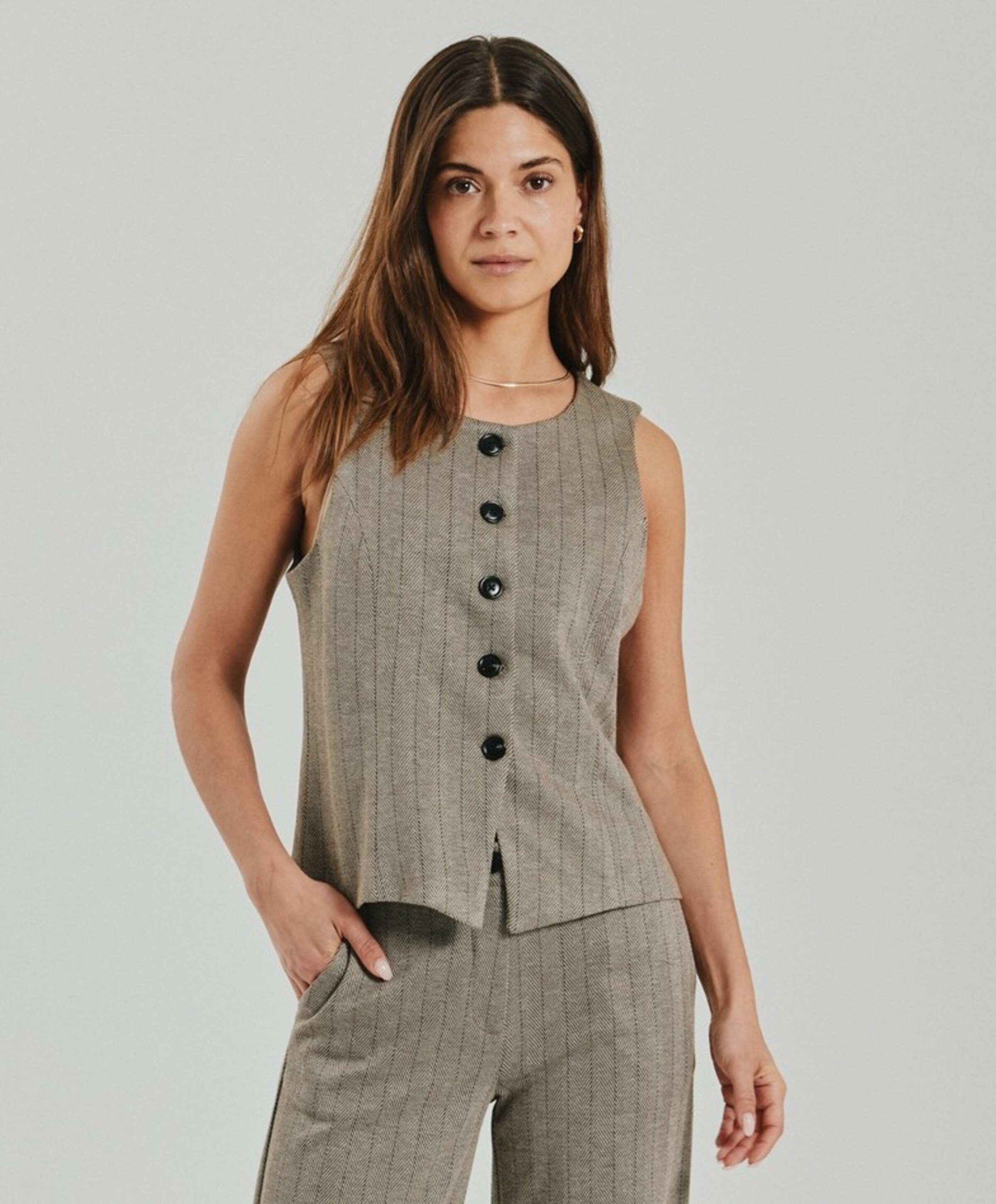 Freequent Dames gilet beige