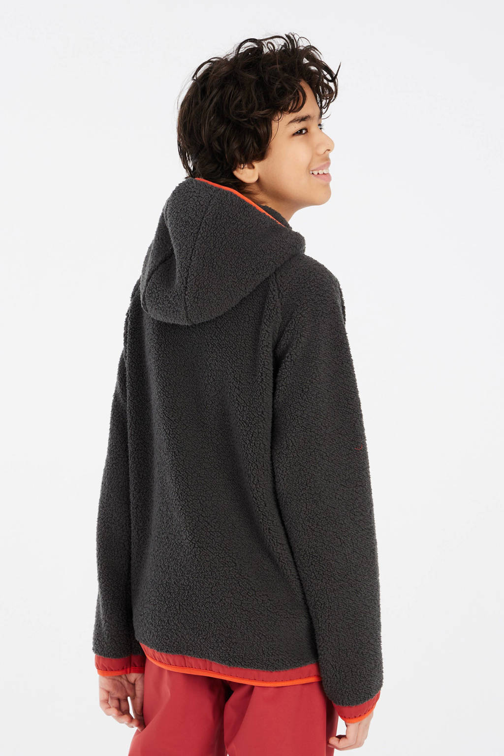 Protest hoodie fleece PRT CULT JR antraciet