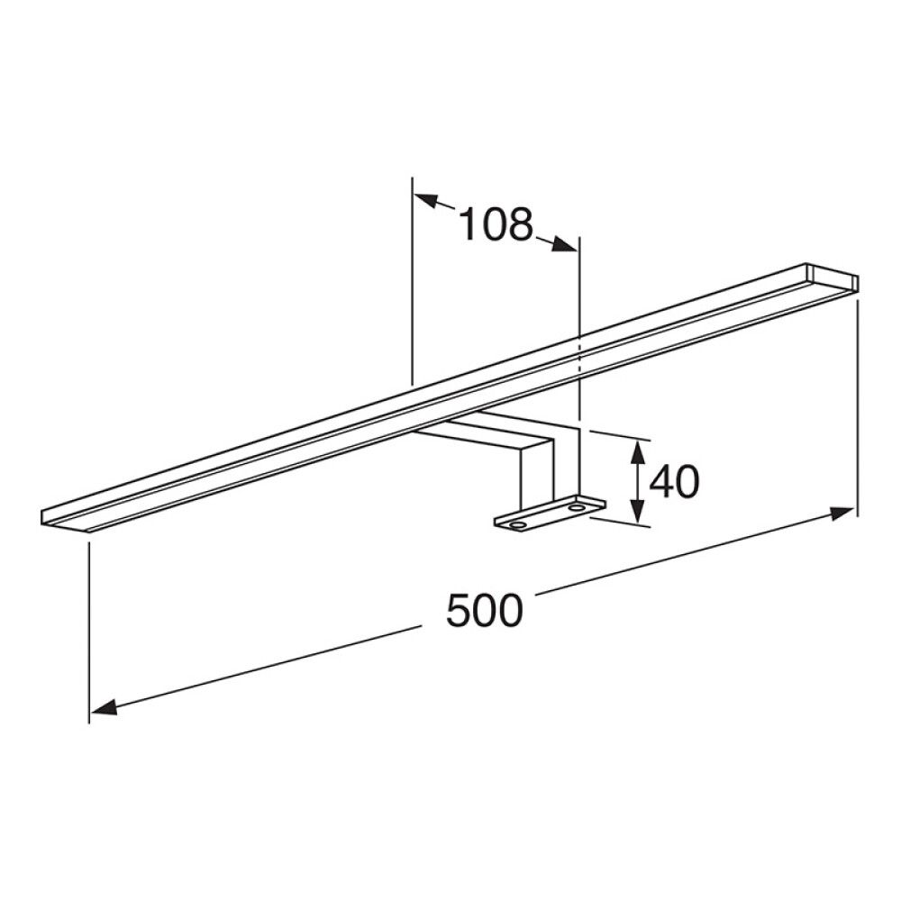 BADEROMSBELYSNING GUSTAVSBERG GRAPHIC 50 CM