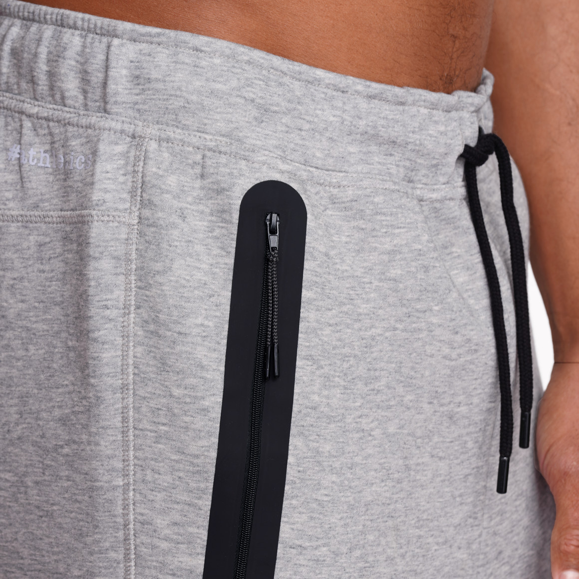 VanVaan Herren Jogginghose mit Zippertaschen hellgrau