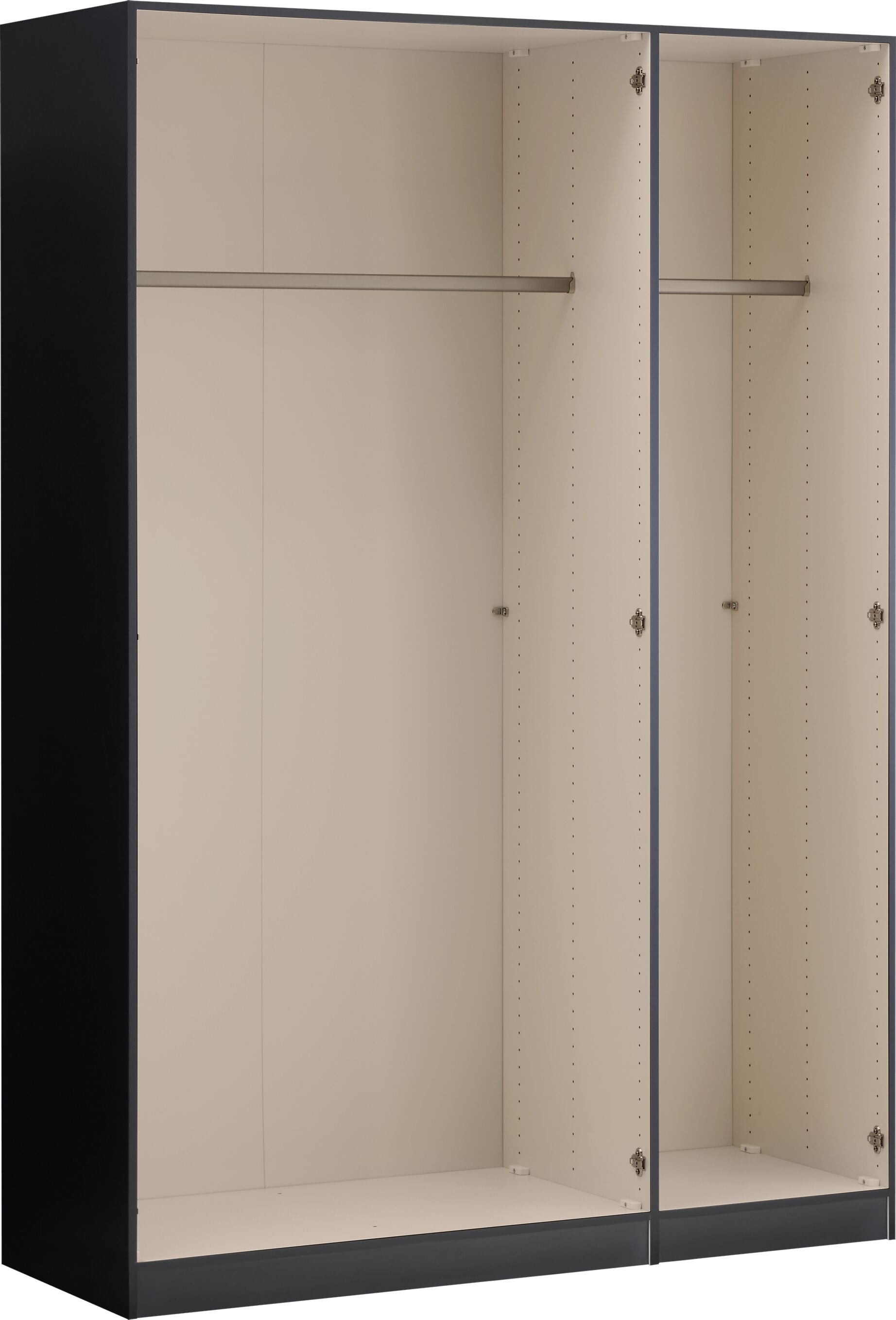 MODUL Drehtürenschrank - Anthrazit / B: 153.0 cm x T: 59.0 cm x H: 220.0 cm