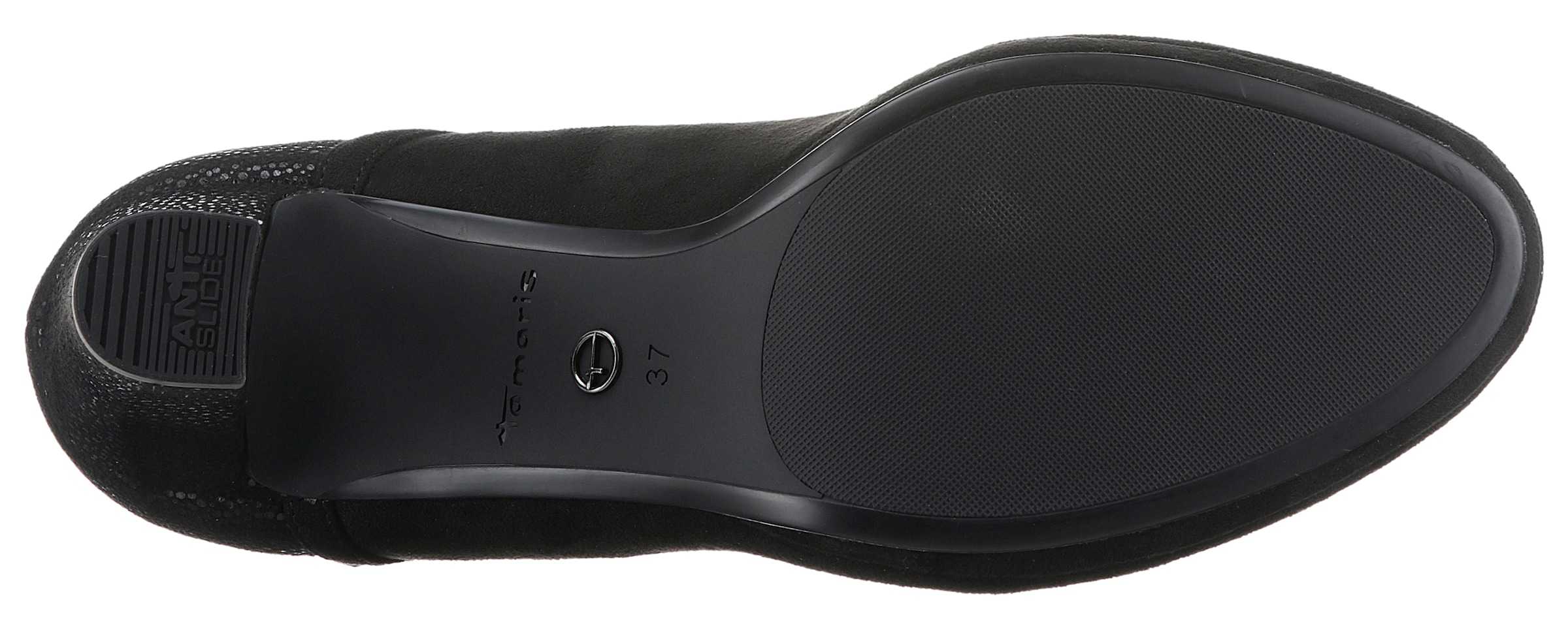 Tamaris Spangenpumps  mit Metallic-Applikation an der Ferse und Absatz
