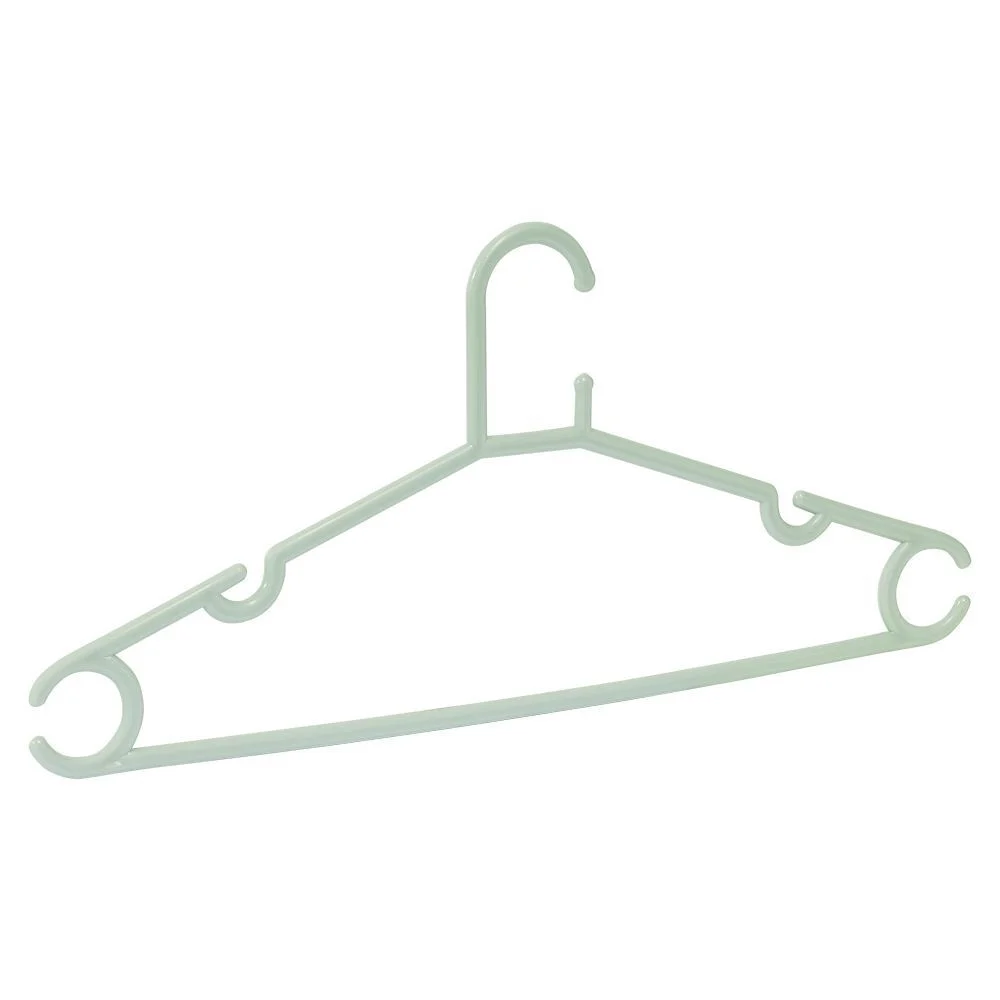 Cintre en plastique vert x5 - L38,5xH17cm